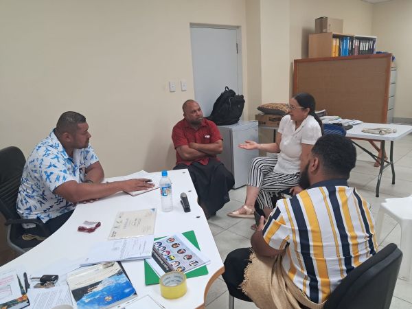 A/Prof Dorin Gupta meeting with Tonga Meteorological Services.