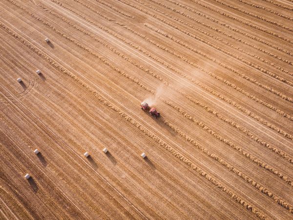 image of tractor in field
