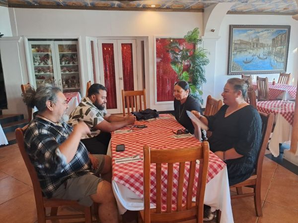 A/Prof Dorin Gupta meeting with Mrs Melesisi Finefeuiaki Vilingia, a member of the PAG.