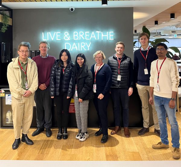 Students visiting Fonterra head office